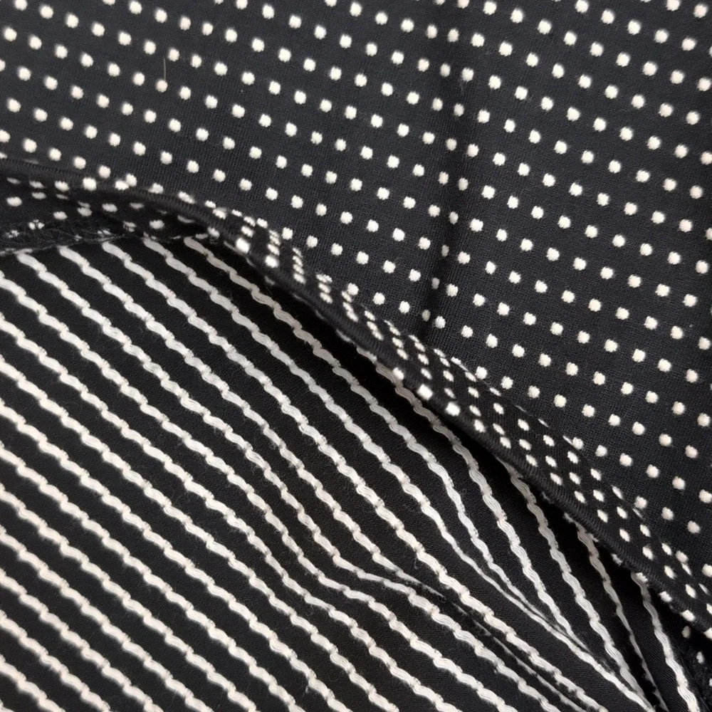 EUC Merona Black & White Polka Dot Sleeveless Skater Full Skirt Dress Size Small - Picture 7 of 7